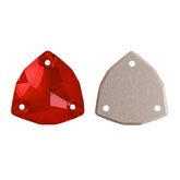 Light Siam Trilliant Shape High Quality Glass Sew-on Rhinestones WholesaleRhinestone